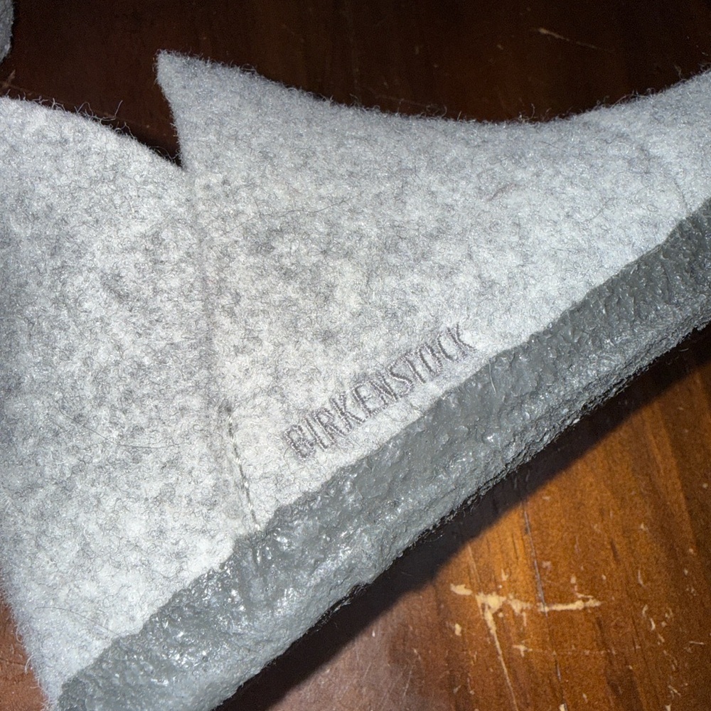 BIRKENSTOCK ANDERMATT SHEARLING ANTHRACITE LIGHT GREY🦋 - Picture 6 of 11